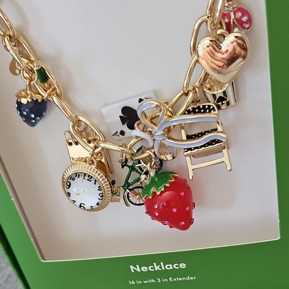 Kate Spade Gold Charm Necklace - Picture 4 of 6